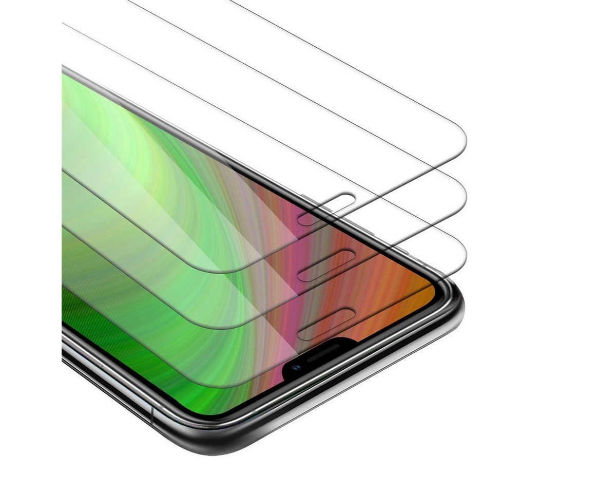 Cadorabo Schutzfolie für Apple iPhone 12 / 12 PRO Schutzfolie, (3-St), 3x Schutzglas Panzer Folie (Tempered) Display Schutzfolie 3D Touch von Cadorabo