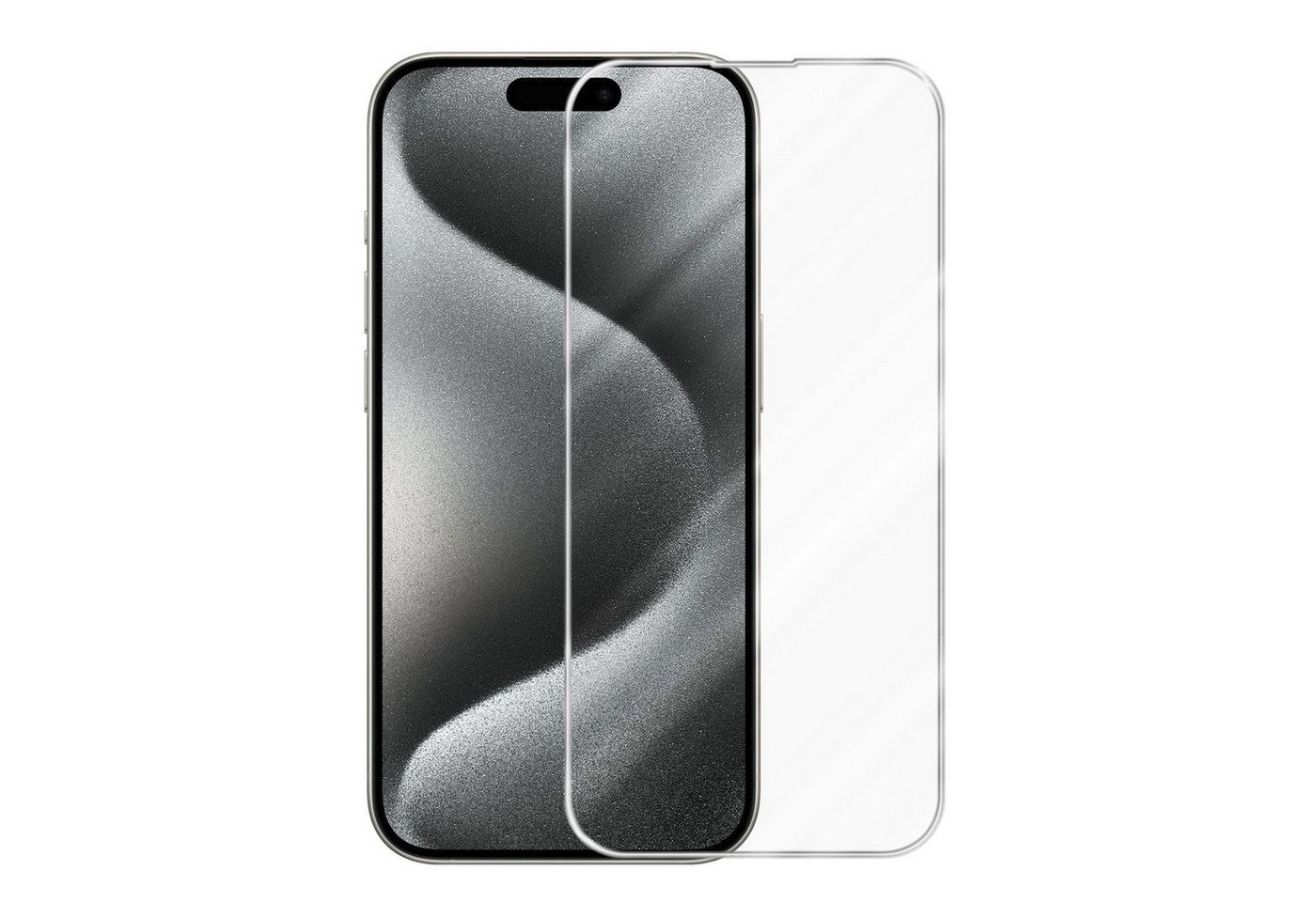 Cadorabo Schutzfolie für Apple iPhone 16 PRO Schutzfolie, (1-St), Schutzfolie Panzer Folie (Tempered) Display Schutzglas 3D Touch von Cadorabo