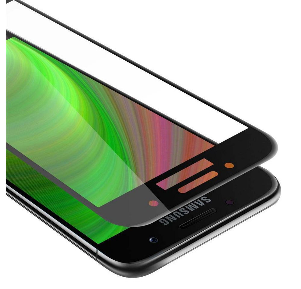 Cadorabo Schutzfolie für Samsung Galaxy A5 2017 Schutzfolie, (1-St), Vollbild Schutzglas Panzer Folie (Tempered) Display Schutzfolie von Cadorabo