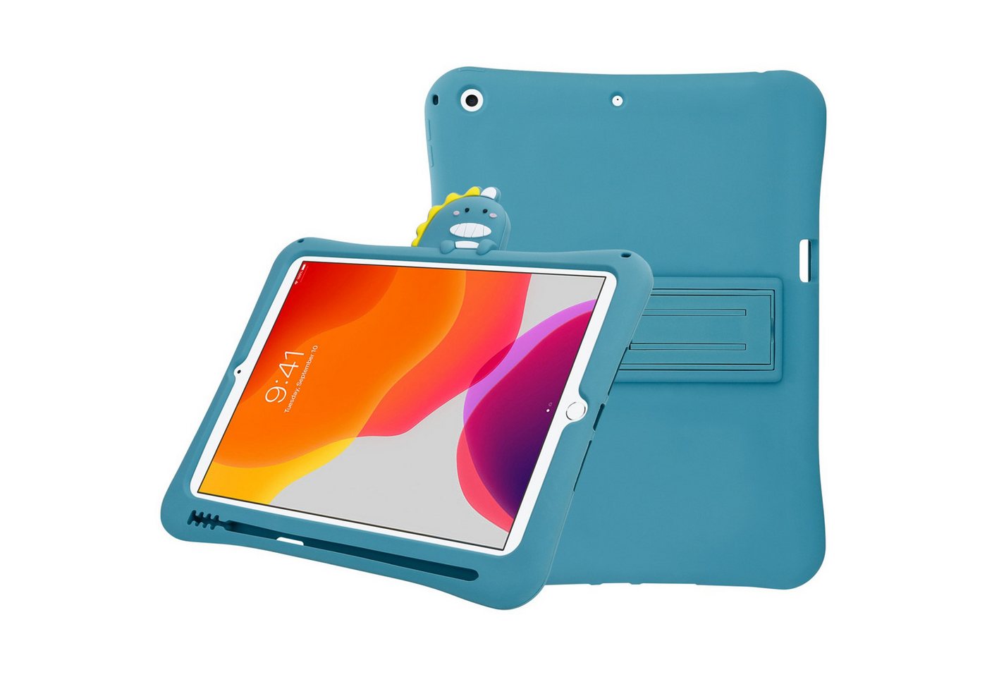 Cadorabo Tablet-Hülle für iPad MINI 5 (7.9 Zoll) Hülle Apple iPad MINI 5 (7.9 Zoll), Tablethülle - Schutzhülle für Kinder aus TPU Silikon mit Standfunktion von Cadorabo