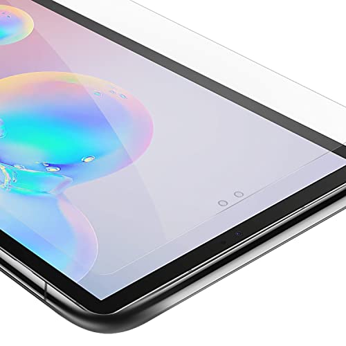 Cadorabo Tablet Panzer Schutz Glas für Samsung Galaxy Tab S6 (10.5 Zoll) - Schutzfolie in Ultra-Klar Hüllen freundlich - Gehärtetes (Tempered) Glas Dipslayschutz Folie in 9H Härte Anti Kratzer von Cadorabo
