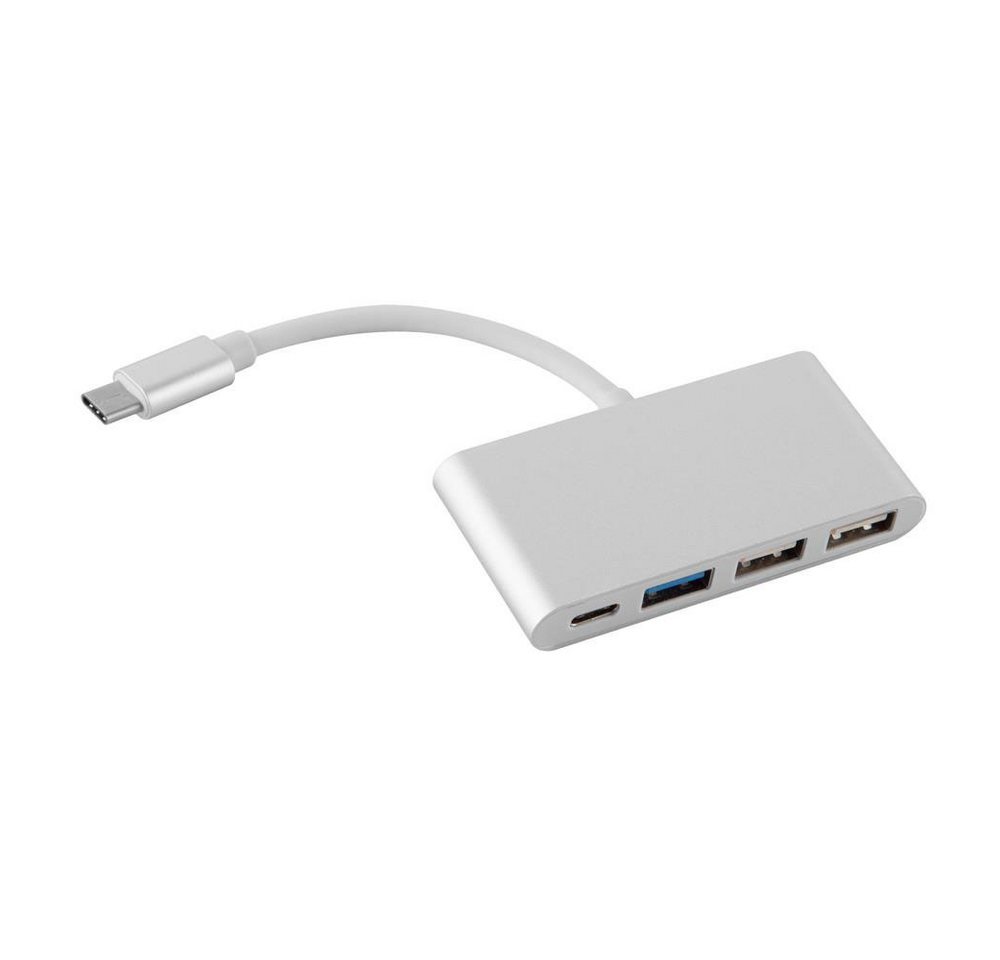 Cadorabo USB-Adapter, 4-Port USB Multischnittstelle Plug & Play mit USB-C Anschluss Cadorabo USB-Adapter, 4-Port USB Multischnittstelle Plug & Play mit USB-C Anschluss von Cadorabo