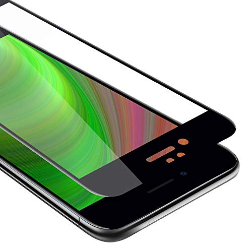 Cadorabo Vollbild Panzer Folie kompatibel mit Apple iPhone 6 / 6S in TRANSPARENT mit SCHWARZ - Gehärtetes Display-Schutzglas in 9H Härte mit 3D Touch (Retail Packaging) von Cadorabo