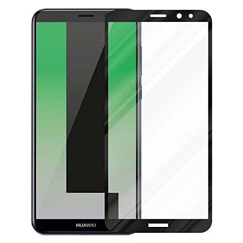 Cadorabo Vollbild Panzer Folie kompatibel mit Huawei Mate 10 LITE in TRANSPARENT mit SCHWARZ - Gehärtetes Display-Schutzglas in 9H Härte mit 3D Touch (Retail Packaging) von Cadorabo