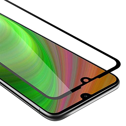Cadorabo Vollbild Panzer Folie kompatibel mit Huawei Y7 2019 / Y7 PRIME 2019 - Schutzfolie in TRANSPARENT mit SCHWARZ - Gehärtetes (Tempered) Display-Schutzglas in 9H Härte mit 3D Touch von Cadorabo