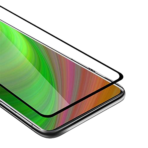Cadorabo Vollbild Panzer Folie kompatibel mit OnePlus 8 - Schutzfolie in TRANSPARENT mit SCHWARZ - Gehärtetes (Tempered) Display-Schutzglas in 9H Härte mit 3D Touch von Cadorabo