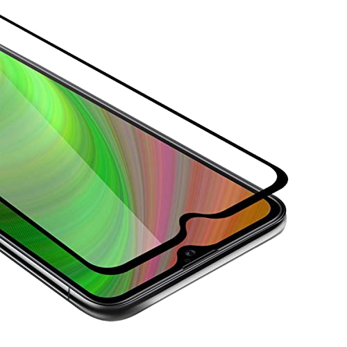 Cadorabo Vollbild Panzer Folie kompatibel mit Samsung Galaxy A20s - Schutzfolie in TRANSPARENT mit SCHWARZ - Gehärtetes (Tempered) Display-Schutzglas in 9H Härte mit 3D Touch von Cadorabo