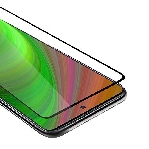 Cadorabo Vollbild Panzer Folie kompatibel mit Samsung Galaxy A51 5G - Schutzfolie in TRANSPARENT mit SCHWARZ - Gehärtetes (Tempered) Display-Schutzglas in 9H Härte mit 3D Touch von Cadorabo