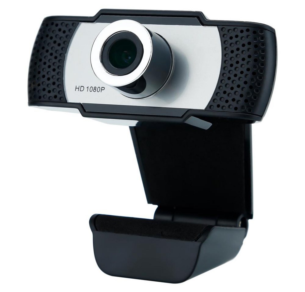Cadorabo Webcam (Webcam 1080P - Mit Mikrofon USB 2.0 Webkamera mit drehbarem Clip) von Cadorabo