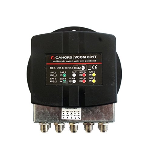 Cahors VCOM 801T DiSEqC Switch 8 Eingänge SAT + 1 terrestrischer Eingang / 1 Ausgang von Cahors