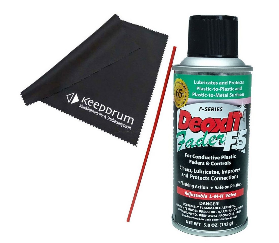 Caig Feinmechaniköl Caig DeoxIT F5S-H6 Faderlube Spray mit Mikrofasertuch von Caig