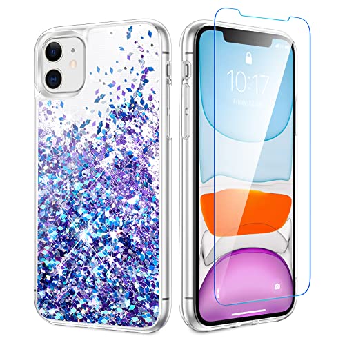 Caka Glitzer-Schutzhülle für iPhone 11, Glitzer-Hülle, flüssig, funkelnd, luxuriös, modisch, fließend, glänzend, Treibsand, weiches TPU, transparent, für Damen und Mädchen, für iPhone 11 (15,5 cm), Caka Glitzer-Schutzhülle für iPhone 11, Glitzer-Hülle, flüssig, funkelnd, luxuriös, modisch, fließend, glänzend, Treibsand, weiches TPU, transparent, für Damen und Mädchen, für iPhone 11 (15,5 cm), von Caka