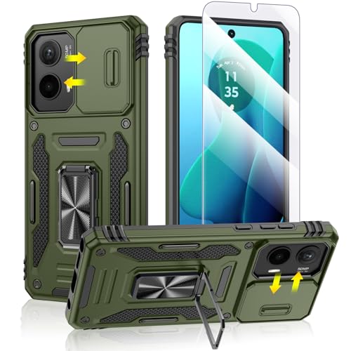 Caka Schutzhülle für Moto G Stylus 5G 2024, Moto G Stylus 2024, HD-Displayschutzfolie, Schiebe-Kamera-Abdeckung, integrierter 360°-Ringständer, magnetische Schutzhülle für Moto G Stylus 5G 2024, Caka Schutzhülle für Moto G Stylus 5G 2024, Moto G Stylus 2024, HD-Displayschutzfolie, Schiebe-Kamera-Abdeckung, integrierter 360°-Ringständer, magnetische Schutzhülle für Moto G Stylus 5G 2024, von Caka