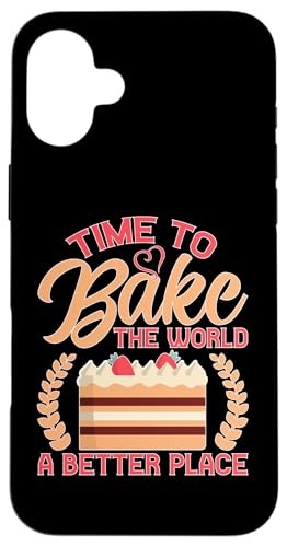 Zeit, die Welt zu einem besseren Ort zu machen Hülle für iPhone 16 Plus Zeit, die Welt zu einem besseren Ort zu machen Hülle für iPhone 16 Plus von Cake Bakery And Cake Decorator Baking Designs