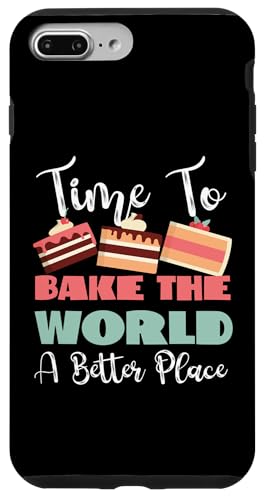 Zeit, die Welt zu einem besseren Ort zu machen Hülle für iPhone 7 Plus/8 Plus Zeit, die Welt zu einem besseren Ort zu machen Hülle für iPhone 7 Plus/8 Plus von Cake Bakery And Cake Decorator Baking Designs
