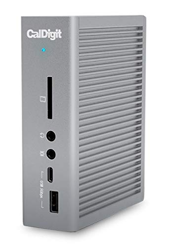 CalDigit TS3 Plus Thunderbolt 3 Dock – 85 W Ladegerät, 7xUSB 3.1 Ports, USB-C Gen 2, DisplayPort, UHS-II SD-Kartensteckplatz, optischer Ausgang, für MacBook Pro und PC (Space Grey – 0.7 m Kabel) .. von CalDigit