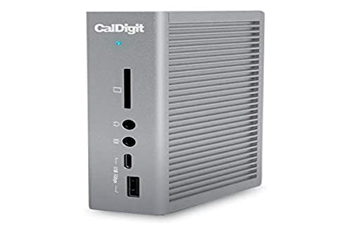 CalDigit TS3 Plus - Thunderbolt Station 3 (0.7M) Kabel - 85 W Aufladen, 7 x USB 3.1 Anschlüsse, USB-C Gen 2, DisplayPort, UHS-II SD-Kartensteckplatz, LAN (Space Grey) von CalDigit