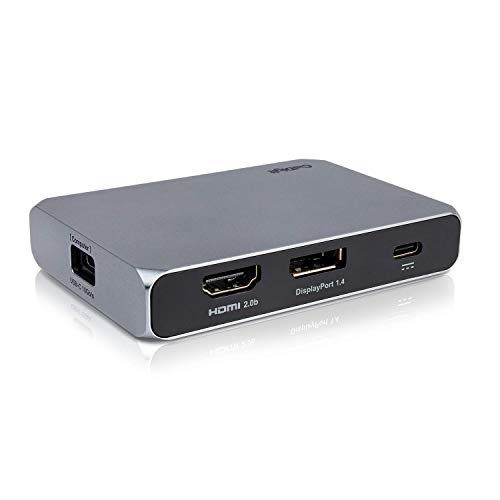 CalDigit USB-C Gen 2 SOHO-Dock mit 10 Gbit/s - Bis zu 4K 60 Hz, HDMI 2.0b, DisplayPort 1.4, 10 Gbit USB A und USB C, UHS-II Micro SD und SD-Kartenleser, Passthrough-Aufladung, 100 W Stromversorgung von CalDigit