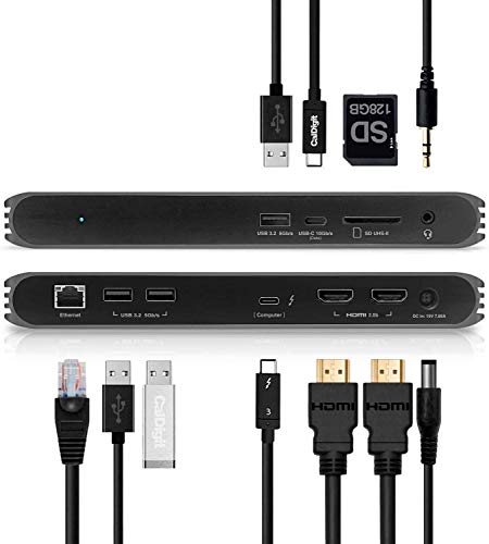 CalDigit USB-C-HDMI-Dock (UK) + 0,7 m TBT3-Kabel. von CalDigit