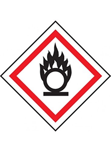 Caledonia Schilder 14540u GHS label-oxidiser Zeichen, 100 mm x 100 mm, starrer Kunststoff von Caledonia Signs