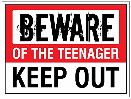 Caledonia Schilder 27204 K BEWARE OF THE TEENAGER Keep Out von Caledonia Signs