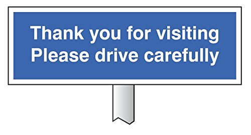 Caledonia Schilder 56589 Verge Zeichen, Thank You For Visiting Drive sorgfältig von Caledonia Signs