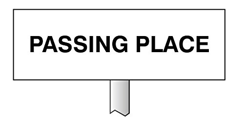 Caledonia Schilder 56591 Verge Zeichen, Passing Place Caledonia Schilder 56591 Verge Zeichen, Passing Place von Caledonia Signs