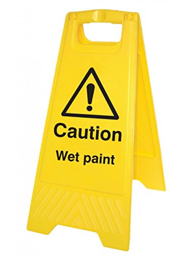 Caledonia Schilder 58544 Freistehende Boden Schild,"Caution Wet Paint" von Caledonia Signs