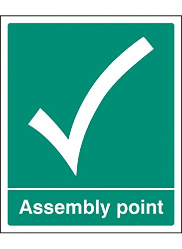 Caledonia Schilder 62054q Assembly Point Schild, Aluminium, 600 mm x 450 mm von Caledonia Signs