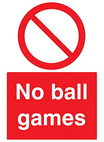 Caledonia Schilder 73611p No Ball Games Zeichen, Polycarbonat, 600 mm x 400 mm von Caledonia Signs