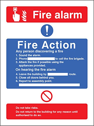 Caledonia Schilder 81427e Zeichen, Fire Action/CALL Point ohne Lift von Caledonia Signs