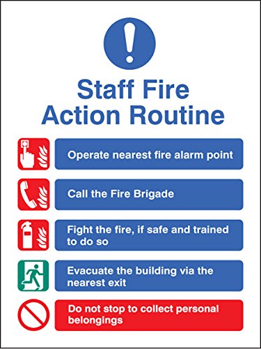 Caledonia Schilder 81439e Zeichen, Staff Fire Action Routine von Caledonia Signs