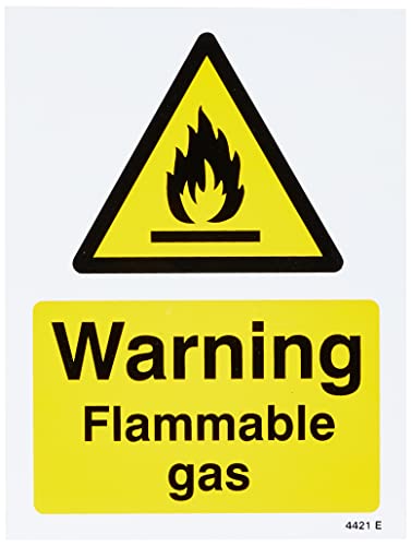 Caledonia Signs 14421E, Schild mit englischer Aufschrift „Flammable Liquid“, 200 x 150 mm, starrer Kunststoff von Caledonia Signs