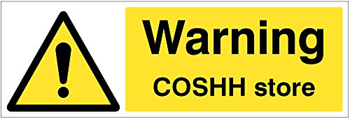 Caledonia Signs 24519G Warnschild „Warning COSHH Store“ von Caledonia Signs