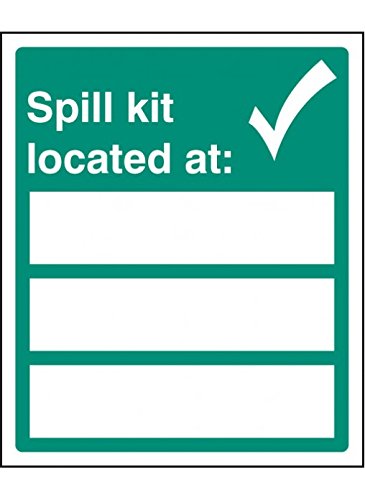 Caledonia Signs 26032H Spill Kit located at Sign, selbstklebendes Vinyl, 300 mm x 250 mm von Caledonia Signs