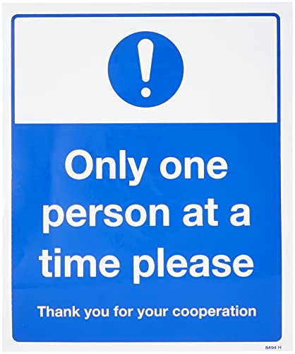Caledonia Signs 28494H englisches Schild „Only one person at a time please“ Caledonia Signs 28494H englisches Schild „Only one person at a time please“ von Caledonia Signs