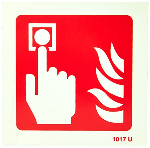 Caledonia Signs 41017U Schild „Feueralarm-Rufpunkt-Symbol“, lumineszierendes Foto, selbstklebend, Vinyl, 100 x 100 mm Caledonia Signs 41017U Schild „Feueralarm-Rufpunkt-Symbol“, lumineszierendes Foto, selbstklebend, Vinyl, 100 x 100 mm von Caledonia Signs