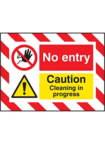 Caledonia Signs 55135 Türschild "No Entry Caution Cleaning in Progress", 600 mm x 450 mm, 600 mm x 450 mm Caledonia Signs 55135 Türschild "No Entry Caution Cleaning in Progress", 600 mm x 450 mm, 600 mm x 450 mm von Caledonia Signs
