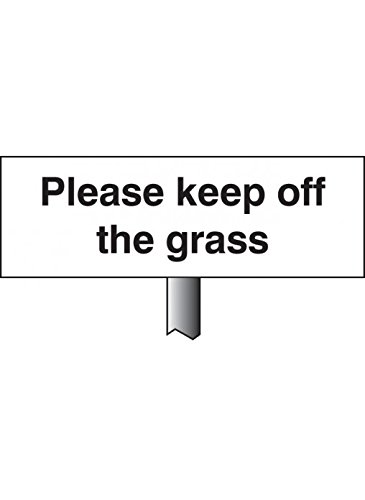 Caledonia Signs 56542 Please Keep off the Grass Verge Schild, 800 mm, 450 mm x 150 mm von Caledonia Signs