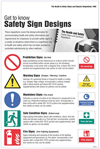 Caledonia Signs 58118 Sicherheits-Schilder und Signale Regulations Poster von Caledonia Signs