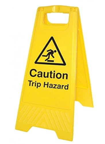 Caledonia Signs 58521 Standschild „Vorsicht Trip Hazard", englische Version von Caledonia Signs