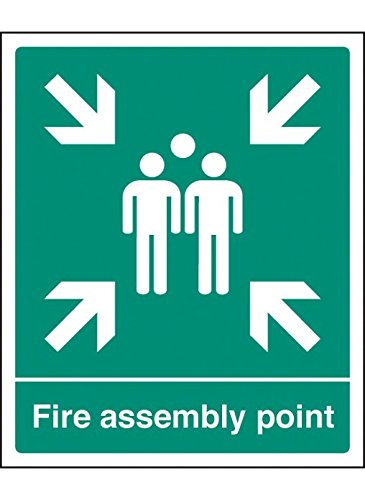 Caledonia Signs 72059Q Schild Fire Assembly Point, Polycarbonat, 600 mm x 450 mm von Caledonia Signs