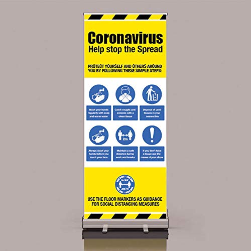 Coronavirus Spruchband mit Aufschrift"Help Stop the spreiz", 2000 x 800 mm Coronavirus Spruchband mit Aufschrift"Help Stop the spreiz", 2000 x 800 mm von Caledonia Signs