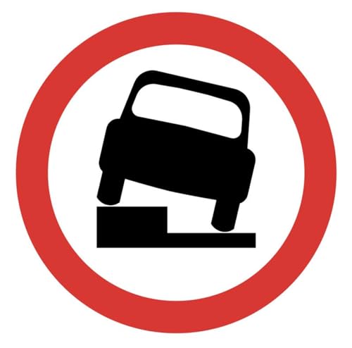 Schild mit Aufschrift "No parking on verge or footway repeater", Klasse RA1, permanent, 300 mm Durchmesser, 3 mm Aluminium-Verbundwerkstoff, mit Kanalisierung von Caledonia Signs