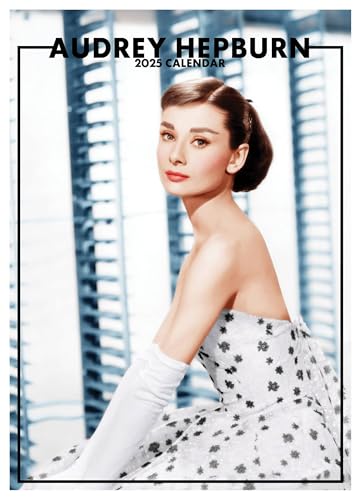 Audrey Hepburn Kalender 2025, Spiralbindung, A3 von Calendars R Us