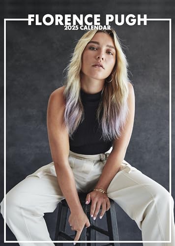 Florence Pugh Kalender 2025, Spiralbindung, A3 von Calendars R Us