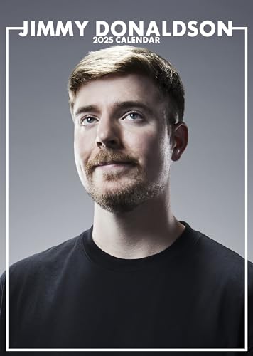 Jimmy Donaldson (Mr Beast YouTube) Kalender 2025, A3, Spiralbindung von Calendars R Us