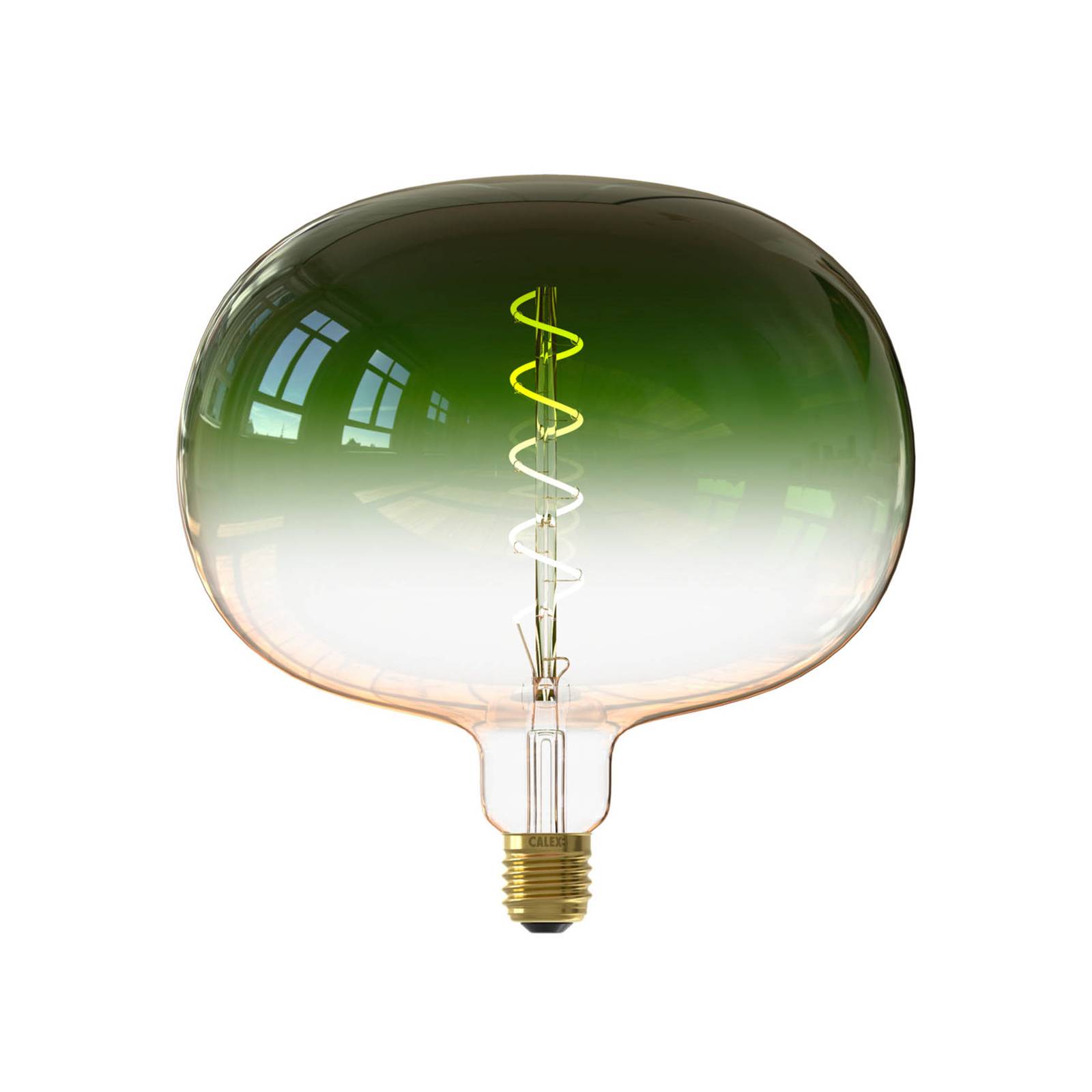 Calex Boden LED-Globe E27 5W Filament dimmbar grün von Calex