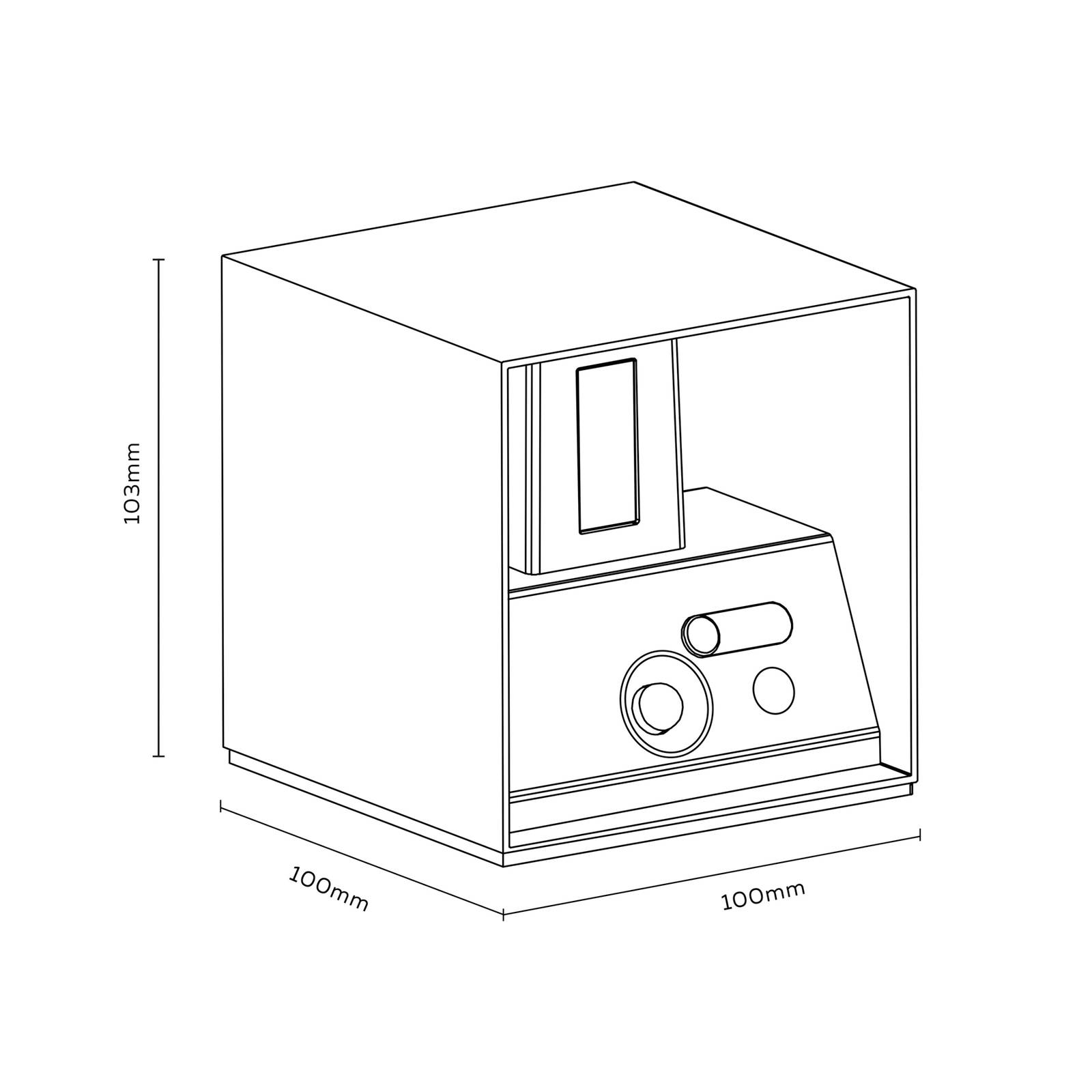 Calex LED-Akku-Sensor-Außenwandleuchte, up/down, schwarz Calex LED-Akku-Sensor-Außenwandleuchte, up/down, schwarz von Calex
