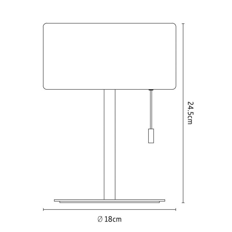 Calex LED-Akku-Tischleuchte, IP44, Zugschalter von Calex